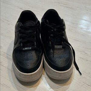 Nike Air Force one  Black and White Sneakers women 9